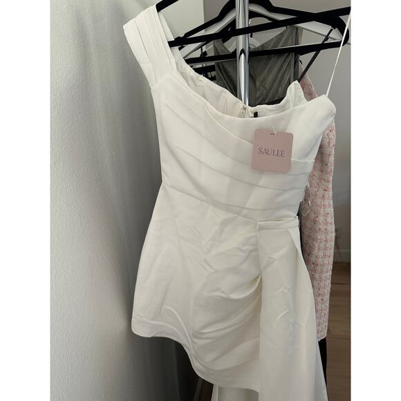 SAU LEE Brenda Dress in White - Picture 9 of 15